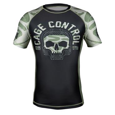PRIDE OR DIE cage control RASHGUARD - BLACK